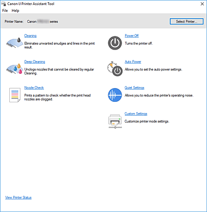 figure: Canon IJ Printer Assistant Tool